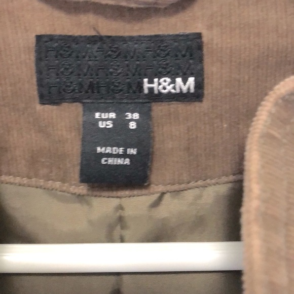 H&M corduroy military style jacket - Picture 3 of 4